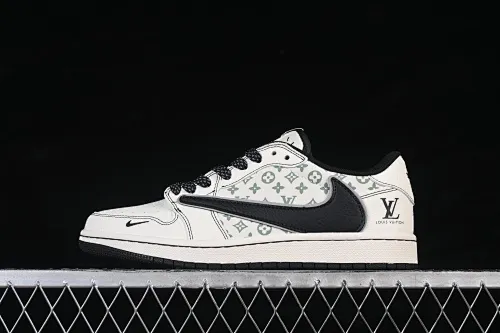 All categories Air Jordan Jordan series basketball shoes Air Jordan 1 Low High-end customized low-top sneakers Travis Scott x Fragment Design x Air Jordan 1 Low OG SP AJ1 Joe 1 meter black inverted low-top cultural casual sneakers HH7518-090